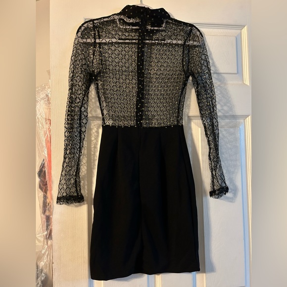 Sheer black and gold dress - Picture 2 of 2